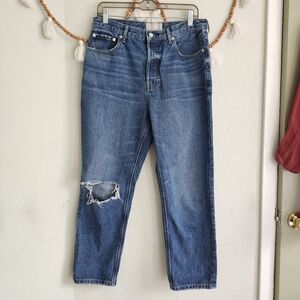 Everlane Distressed Cheeky Crop Jeans